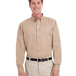 Men's Foundation 100% Cotton Long-Sleeve Twill Shirt with Teflon™