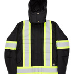 Men's Safety Striped Arctic Insulated Chore Coat