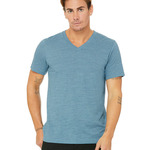 Unisex Textured Jersey V-Neck T-Shirt